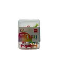 Deli Push Pins Plastic Multicolor 5.5x8x3 CM 50 Pcs 3+