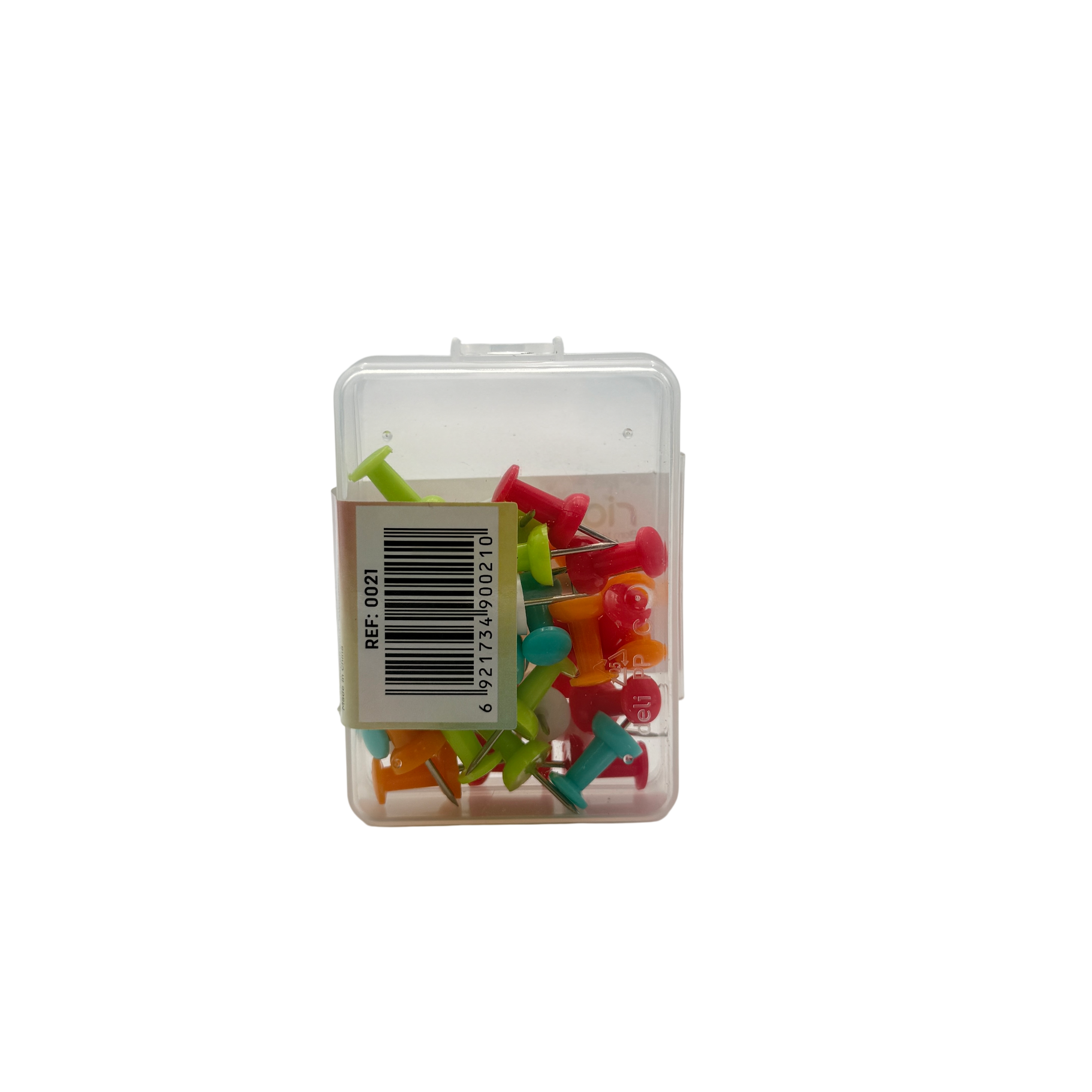 Deli Push Pins Plastic Multicolor 5.5x8x3 CM 50 Pcs 3+