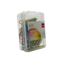 Deli Paper Clips Plastic Multicolor 5x8x3 CM 50 Pcs 3+