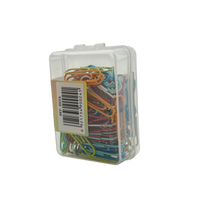 Deli Paper Clips Plastic Multicolor 5x8x3 CM 50 Pcs 3+