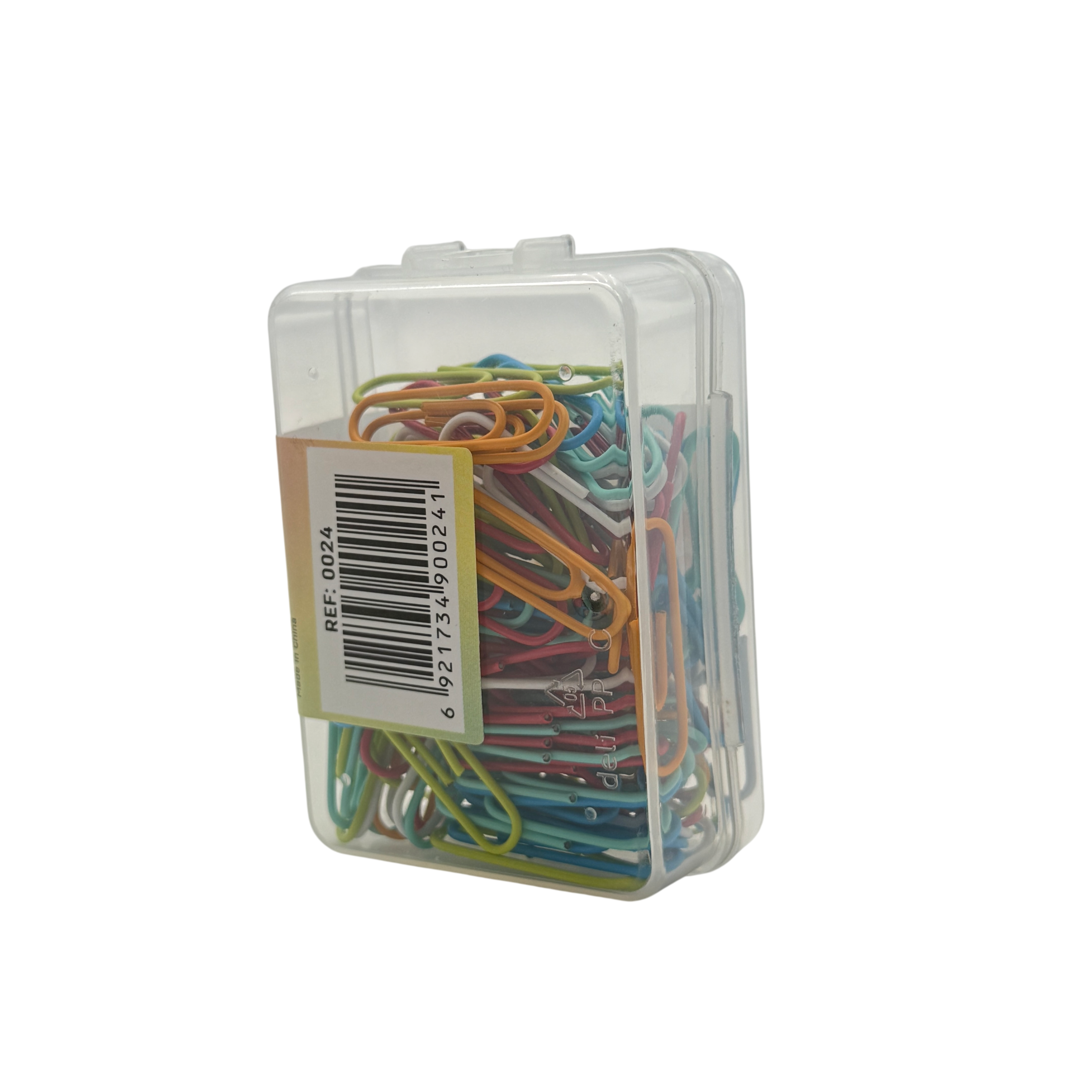 Deli Paper Clips Plastic Multicolor 5x8x3 CM 50 Pcs 3+