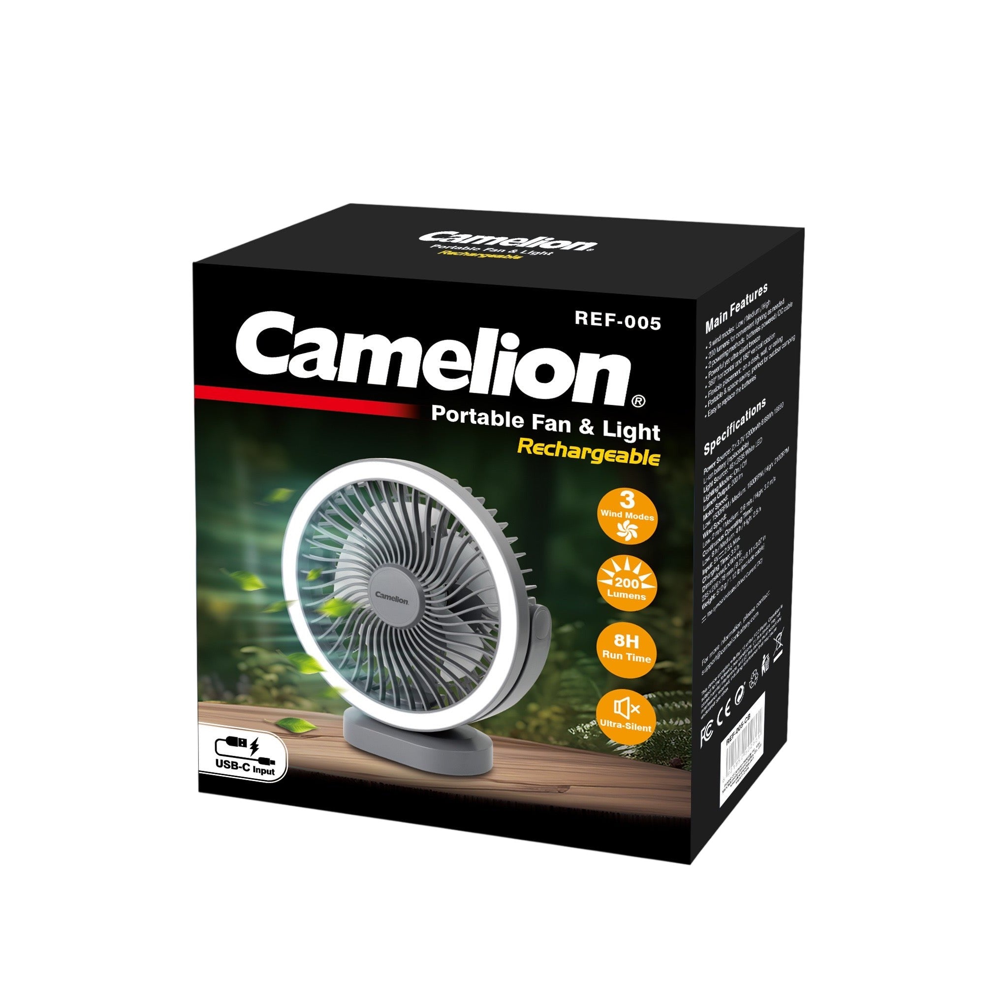 Camelion Rechargeable Mini Fan Ref-005-CB