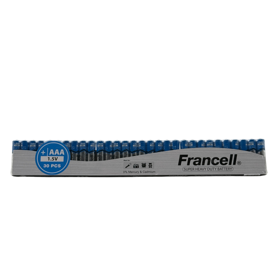 Francell Super Heavy Duty AAA Battery 30 Pcs 12+