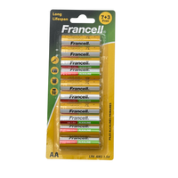 Francell Alkaline AA Battery 10 Pcs 19x8.5x1.5 CM 12+