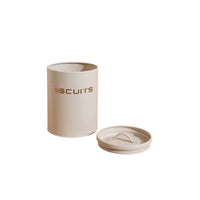 Canister Storage Jar Galvanized Steel Ivory 14x17 CM 1 Pcs