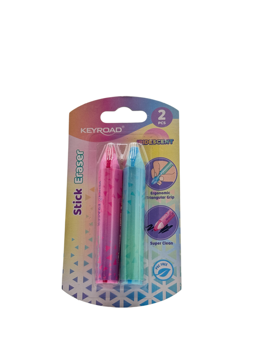 Iridescent Keyroad Eraser Set 2 pcs