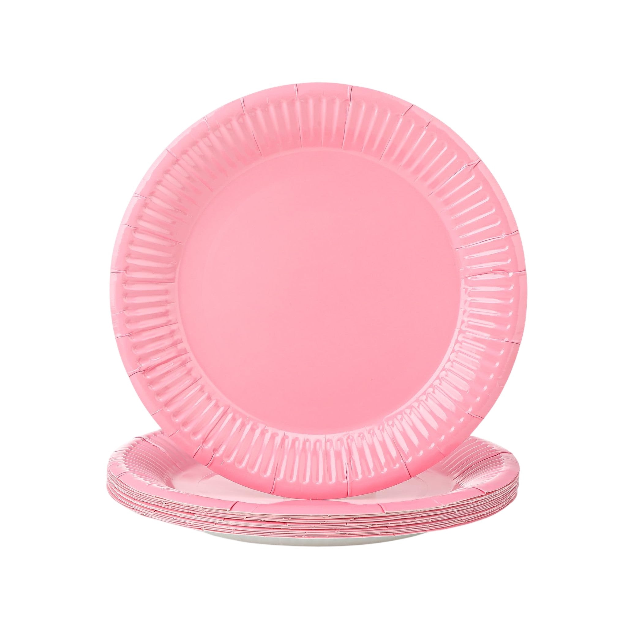 HK Disposable Tableware Paper Pink 20 CM 10 Pcs 3+