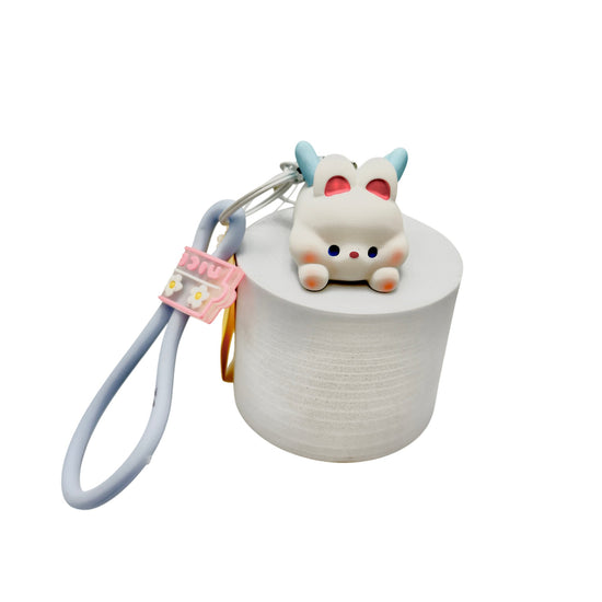 Rabbit Bag Charm White