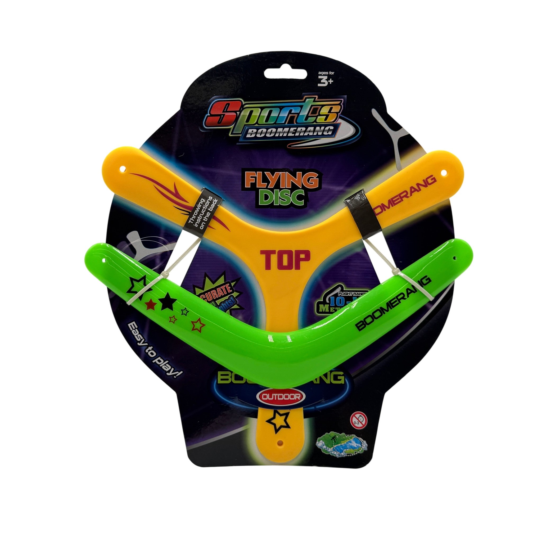 Boomerang Discus Toy Plastic Multicolor 3+