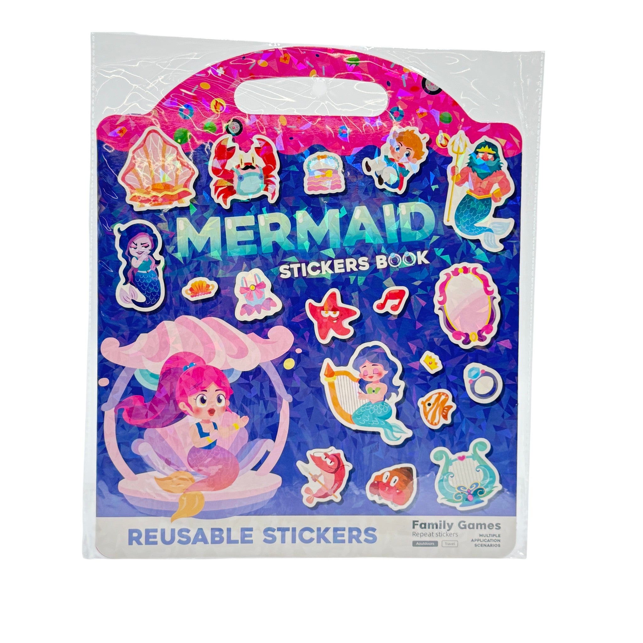 Mermaid Princess Stickers Plastic Multicolor 3+