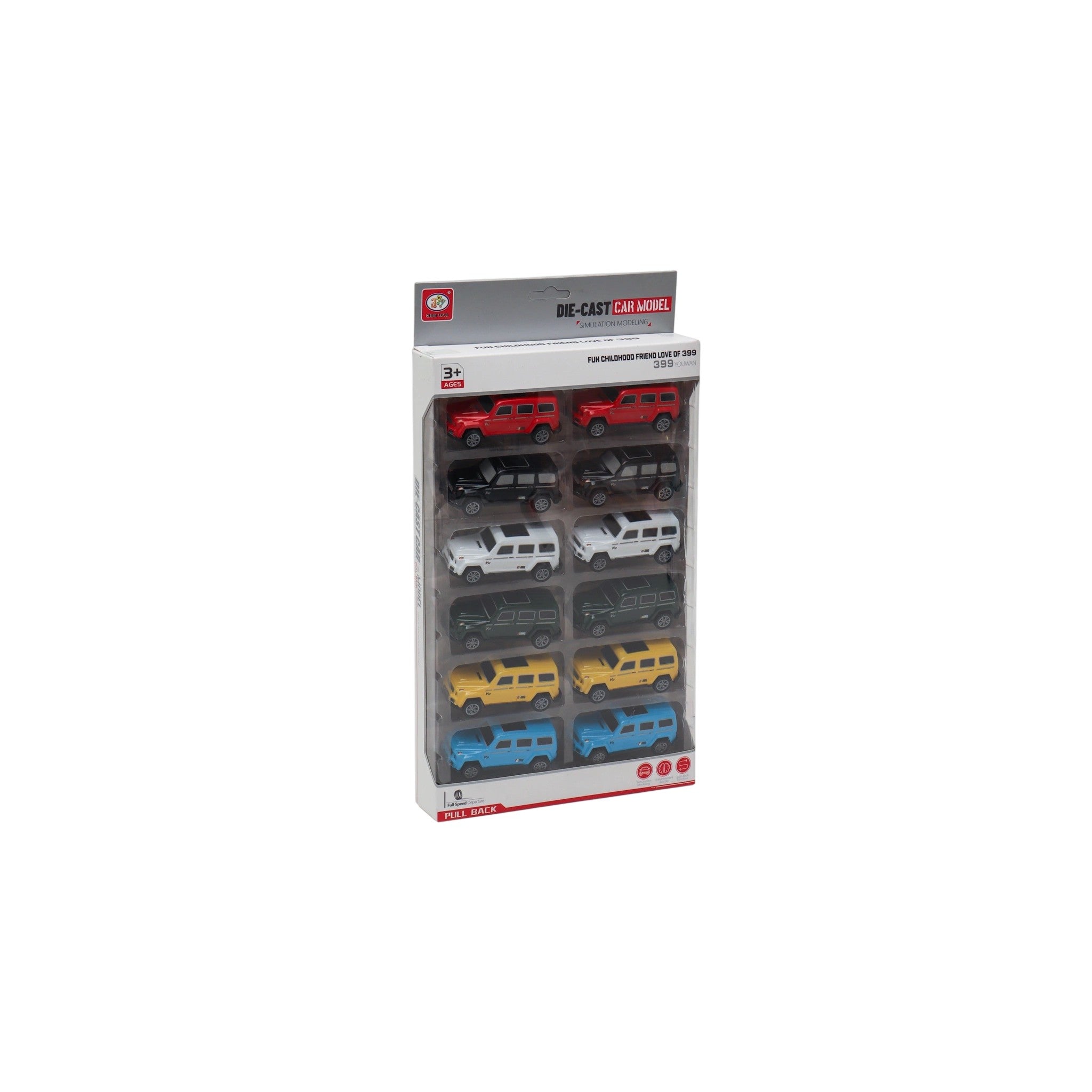 399 Toys Die Cast Car Plastic Multicolor 12 Pcs 3+