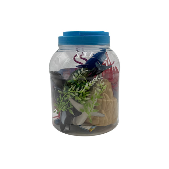 19 pcs Marine Animal Figurine Set