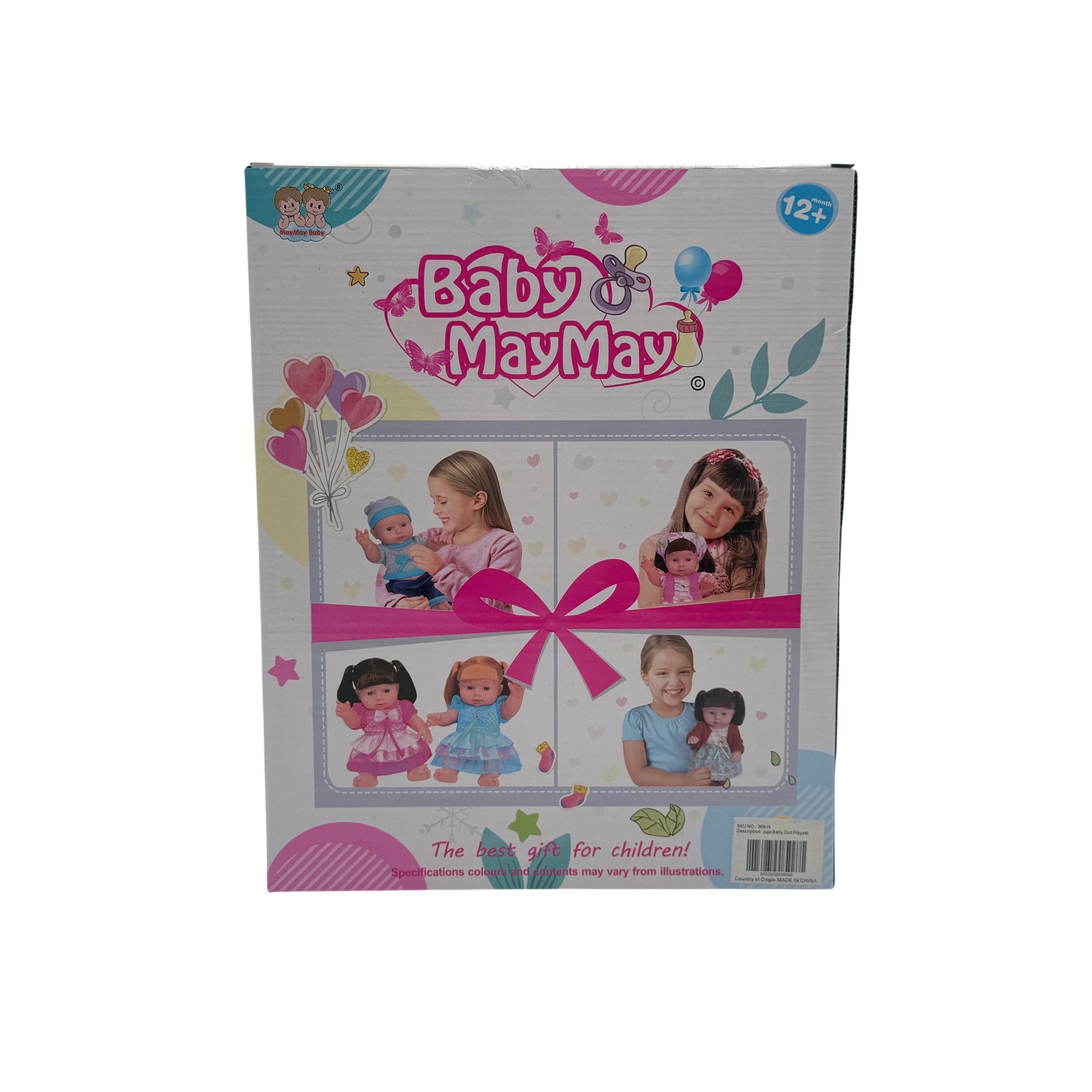 Maymay Baby 12 In Doll Feeding Playset Hard Body 3+