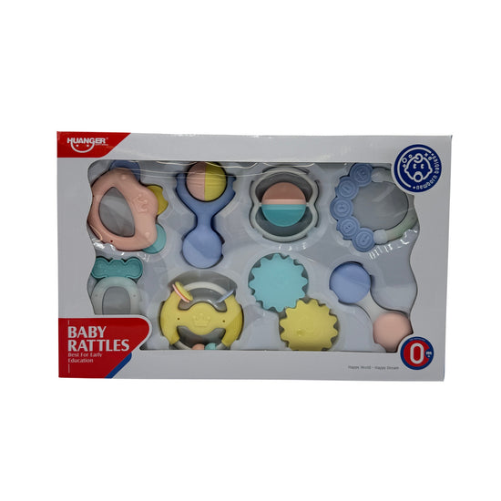 8 pcs Solid Ring Stacking Toy