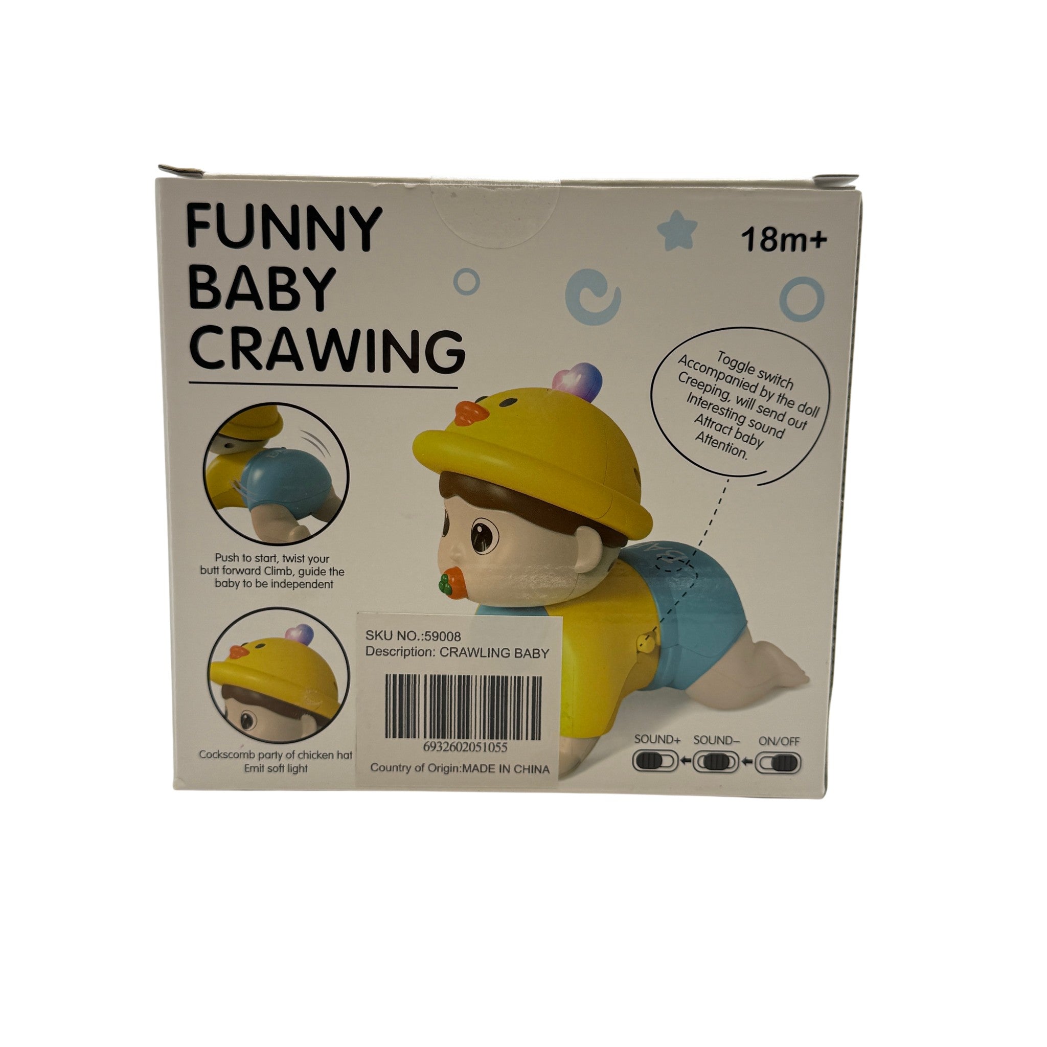 Battery Operated Playfun Toy Crawling Baby