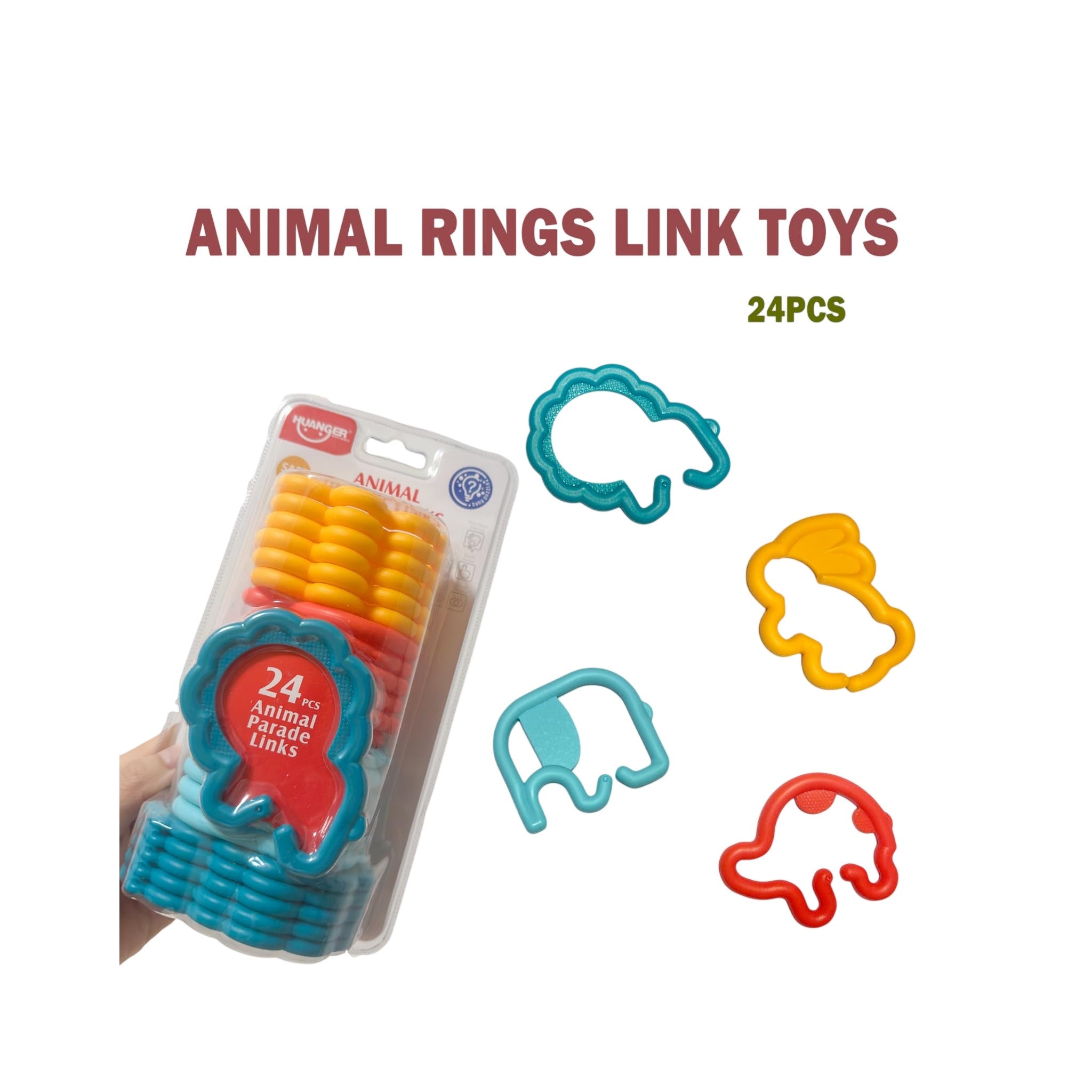 Huanger Fidget Toy Animal Parade Links Set
