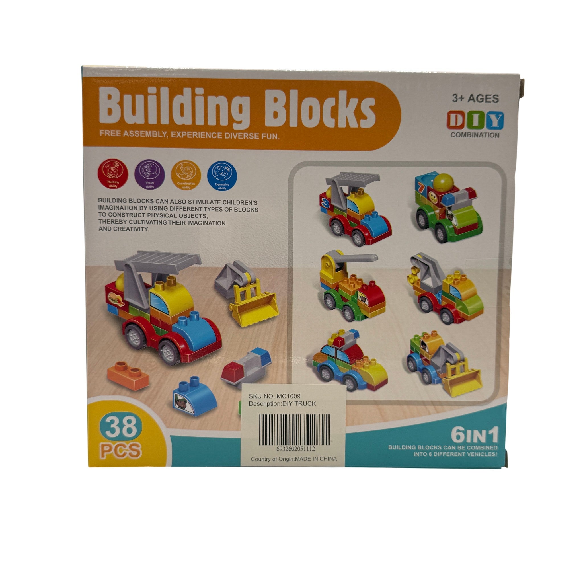 CHAO QI XIA Regular Blocks Toy Plastic 3+