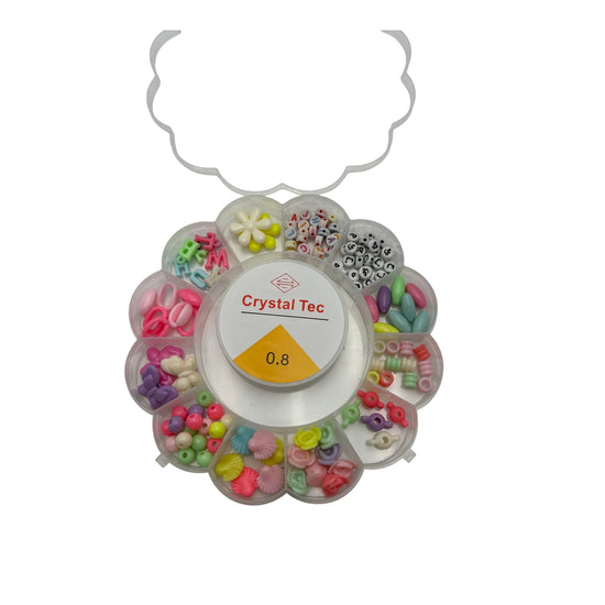 Jewelry Making Kit Assorted Beads Multicolor Pastle