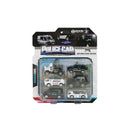HK Die Cast Serivce Vehicle Plastic Black 7.5 CM 4 CM 6 Pcs