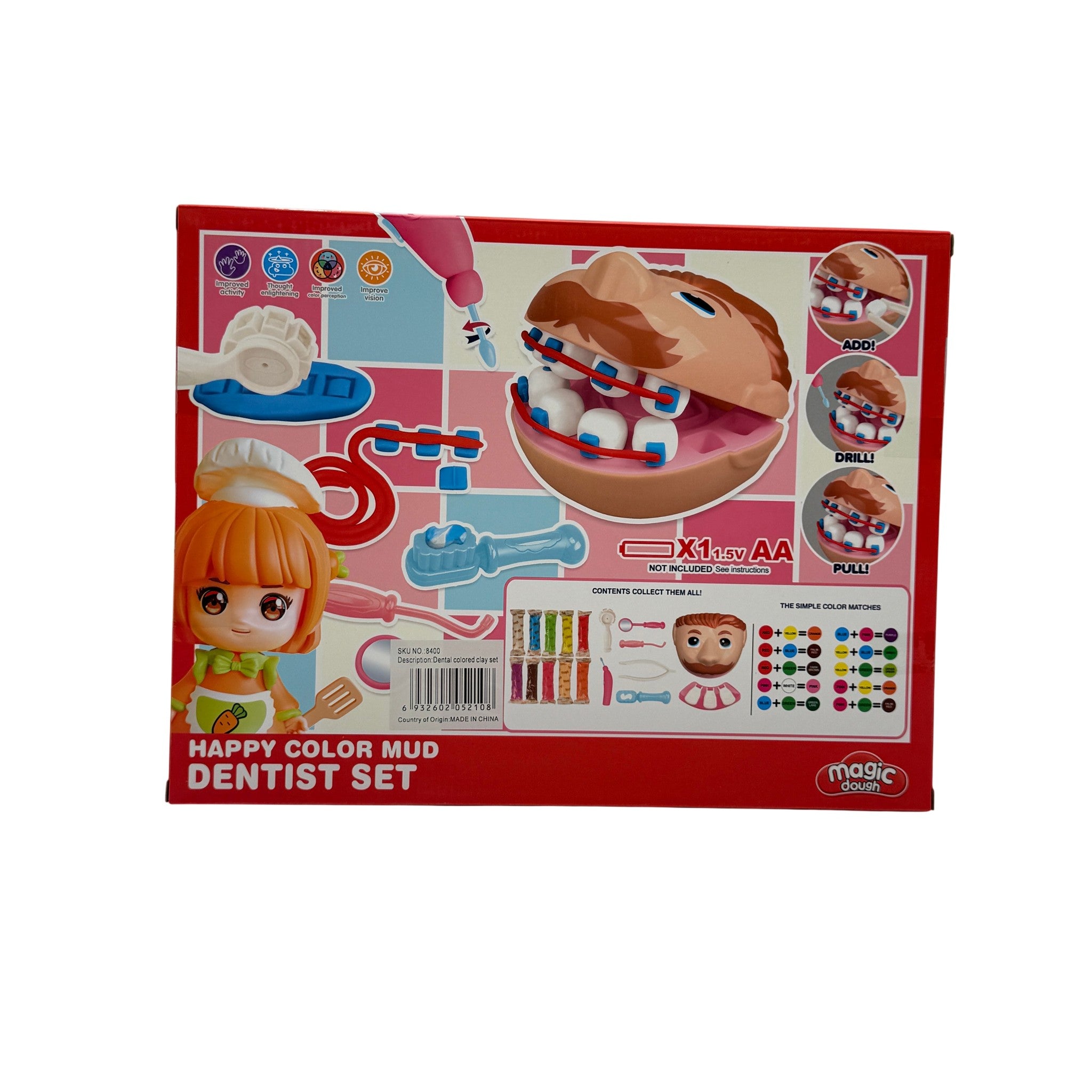 Boyuan Dough Playsets Dental Clay Set