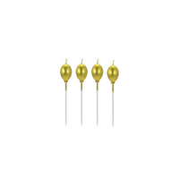 Cake Accessories Candle Topper Gold Silver