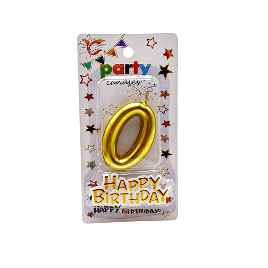 Cake Accessories Candle Number Gold Silver