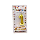 Cake Accessories Candle Number Gold Silver