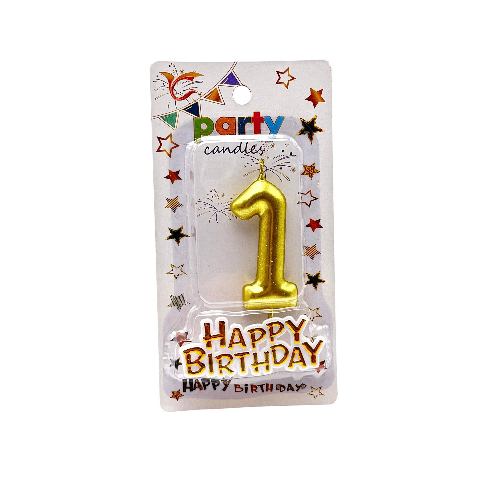 Cake Accessories Candle Number Gold Silver