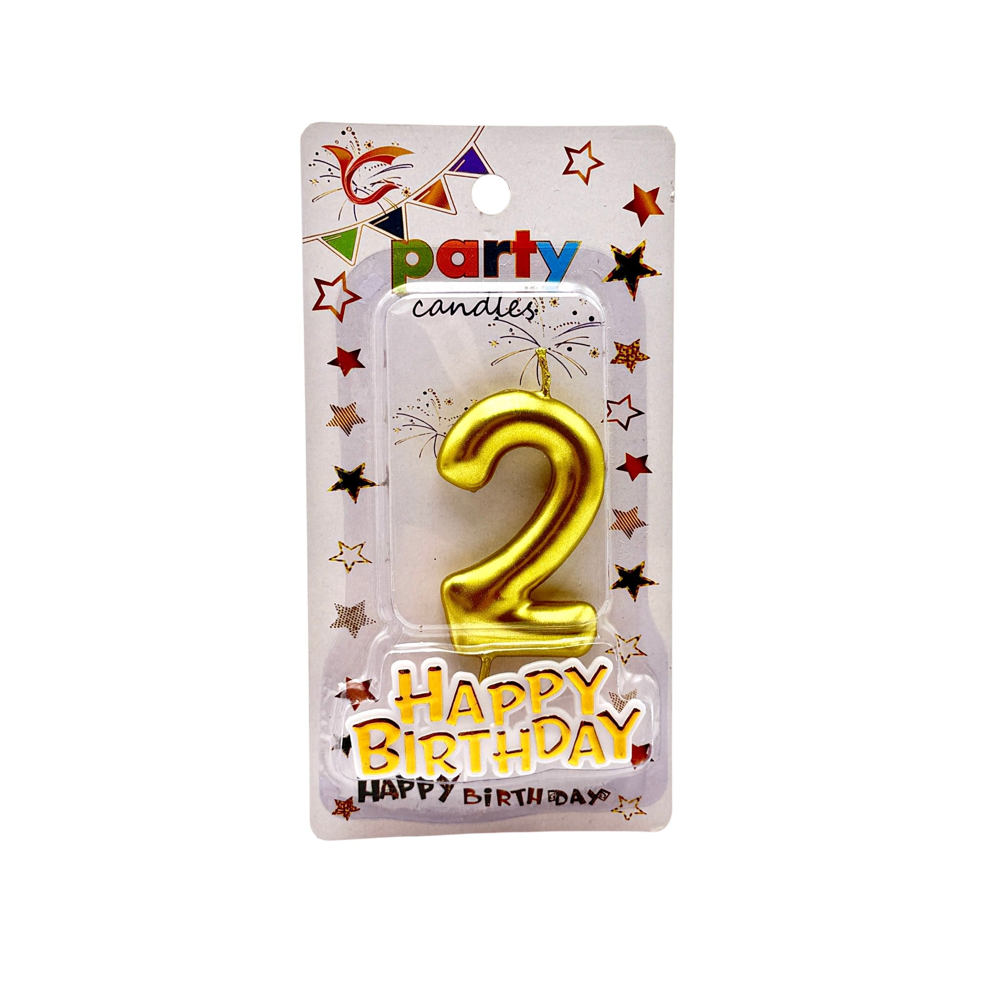 Cake Accessories Candle Number Gold Silver