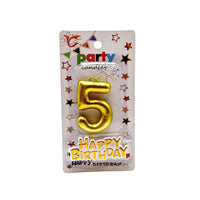 Cake Accessories Candle Number Gold Silver