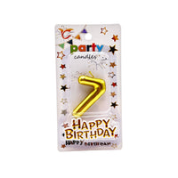 Cake Accessories Candle Number Gold Silver