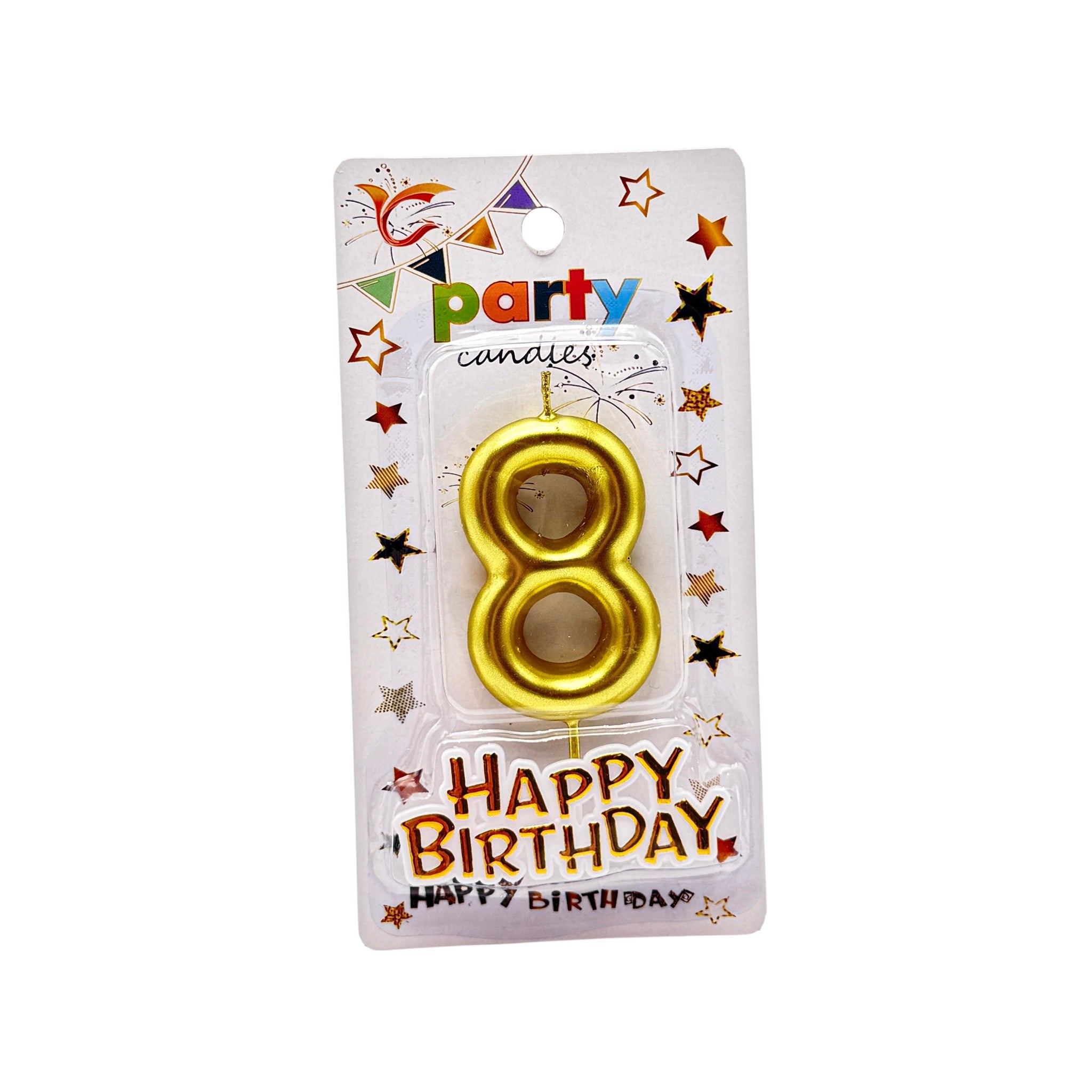 Cake Accessories Candle Number Gold Silver