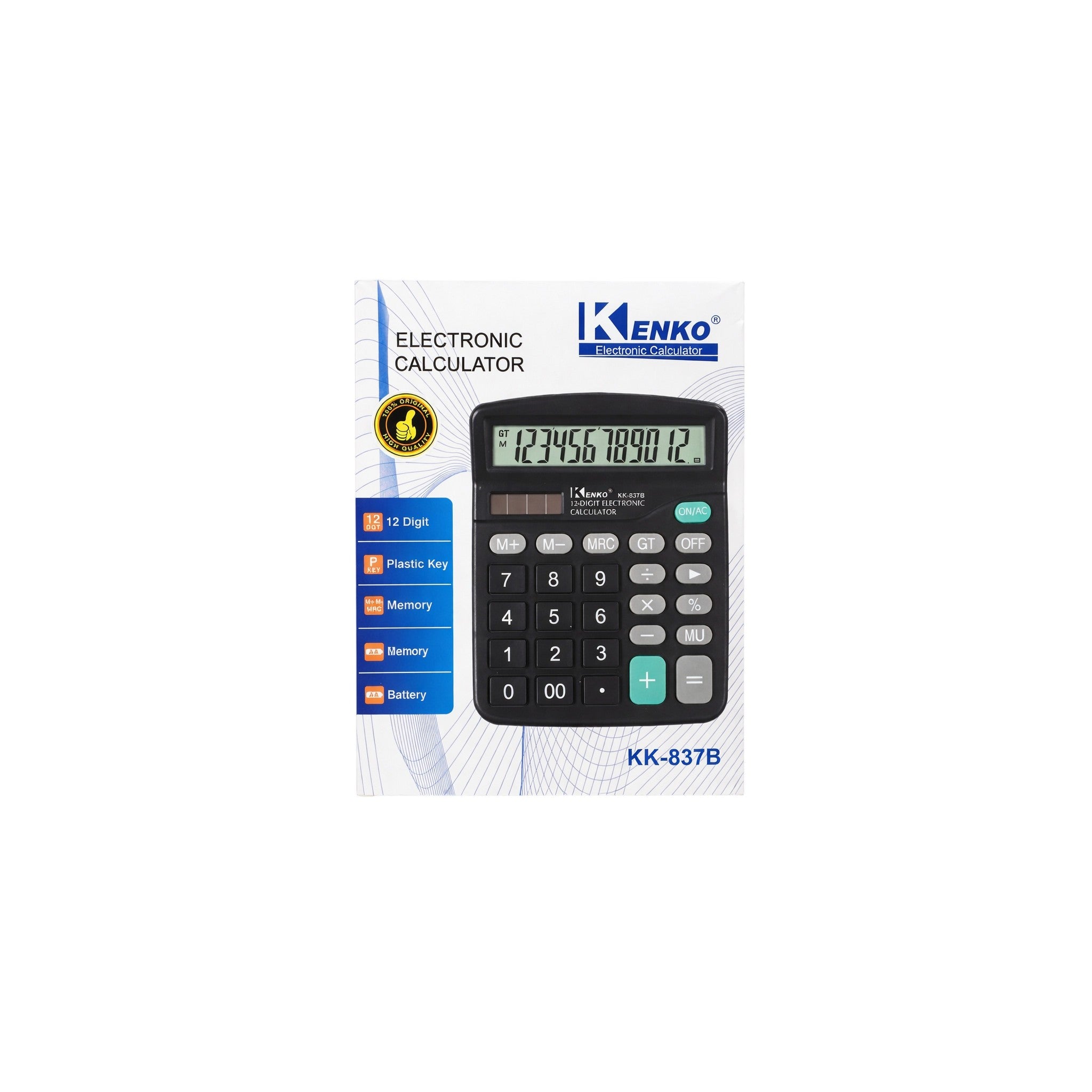 Office Calculator Plastic Multicolor 3+