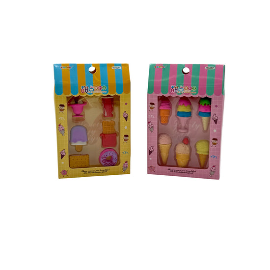 Dust Free Eraser Set Of Six Desserts
