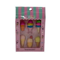 Eraser Plastic Multicolor 6 Pcs 3+