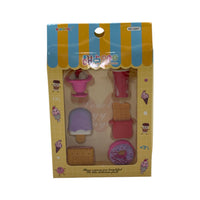 Eraser Plastic Multicolor 6 Pcs 3+