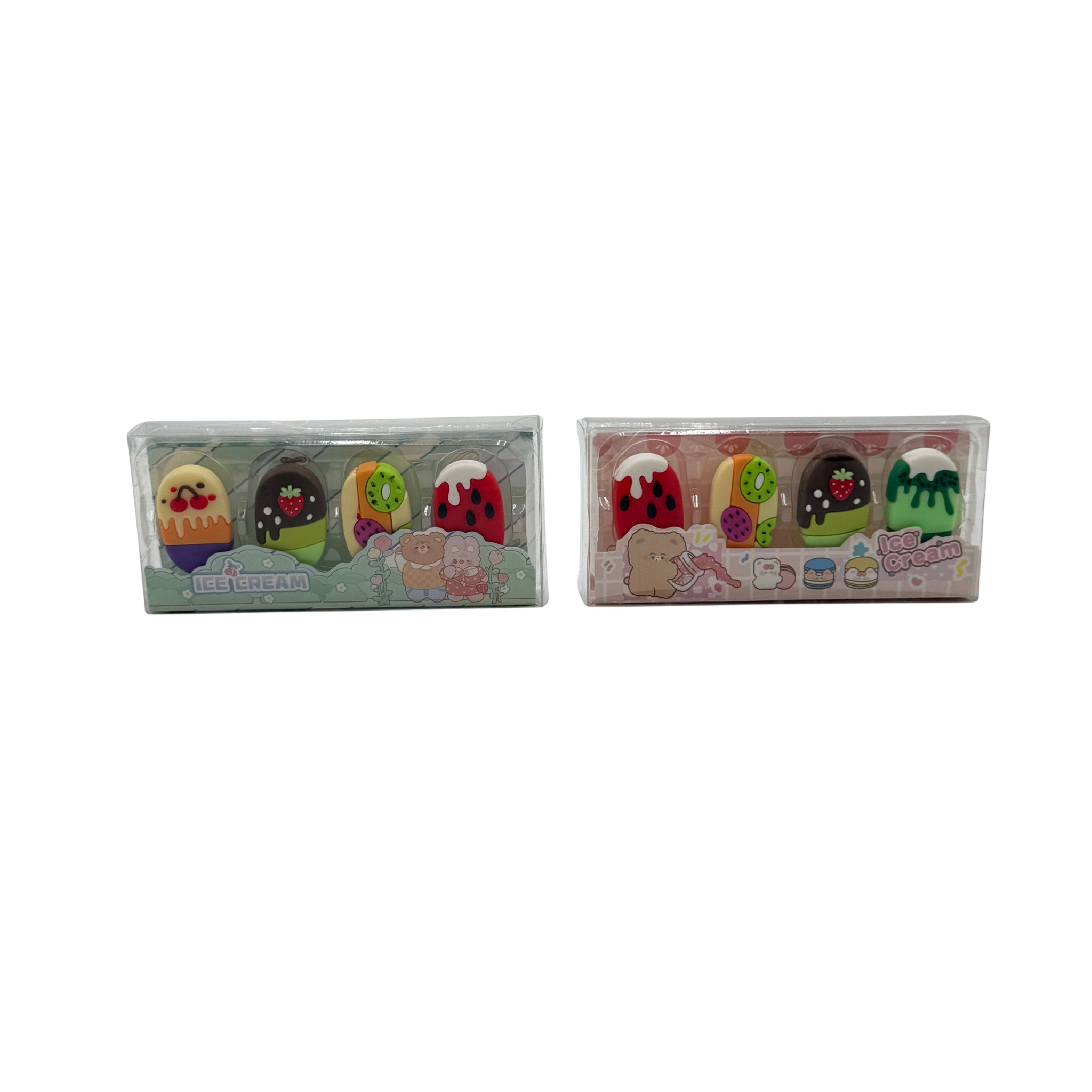 Eraser Plastic Multicolor 4 Pcs 3+