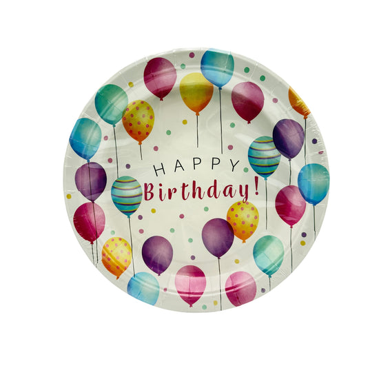 Disposable Plastic Hbd Plates 8 pcs