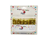 Cake Accessories Happy Birthday Gold