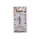 Cake Accessories Candle Silver