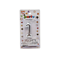 Cake Accessories Candle Silver