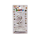 Cake Accessories Candle Silver
