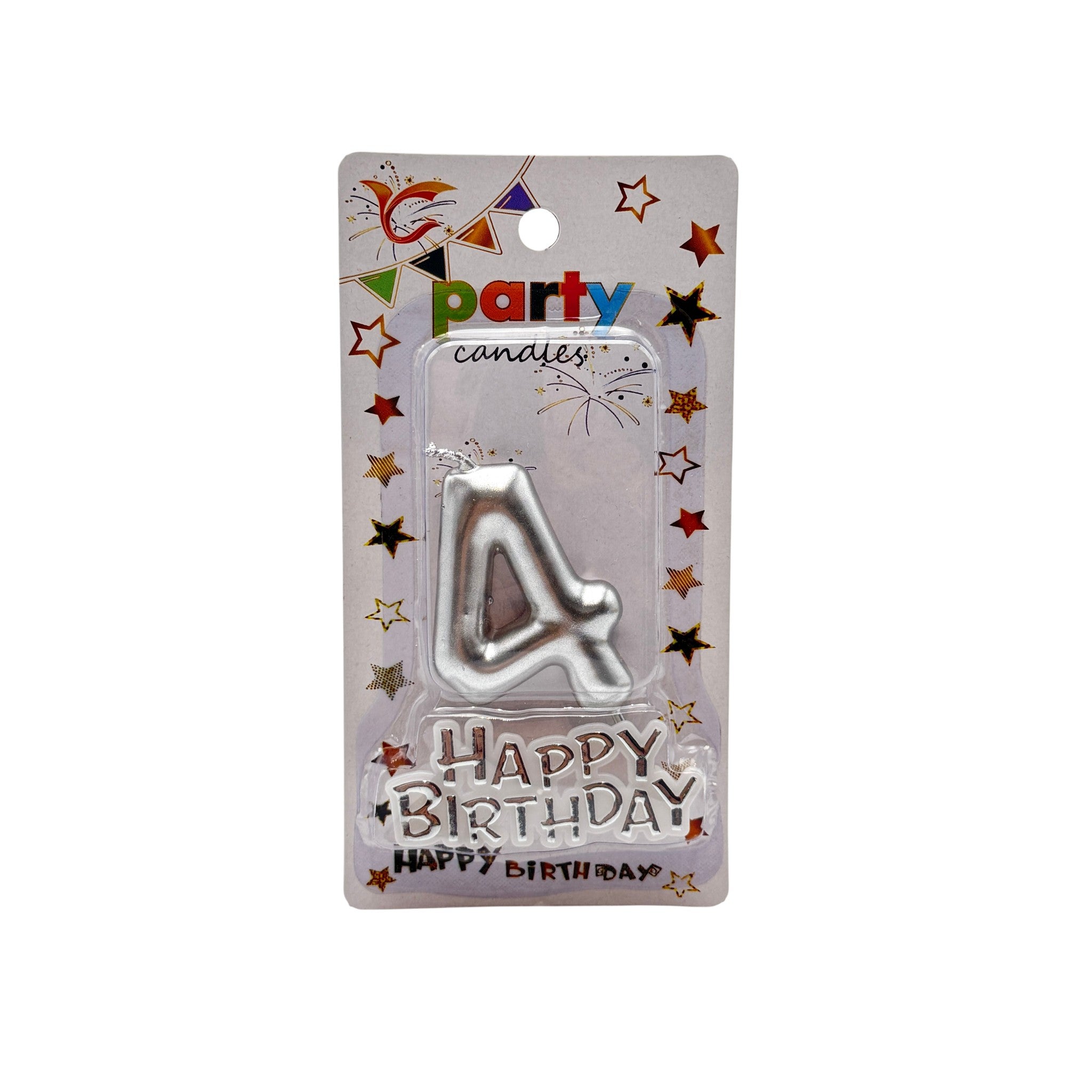 Cake Accessories Candle Silver