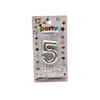 Cake Accessories Candle Silver
