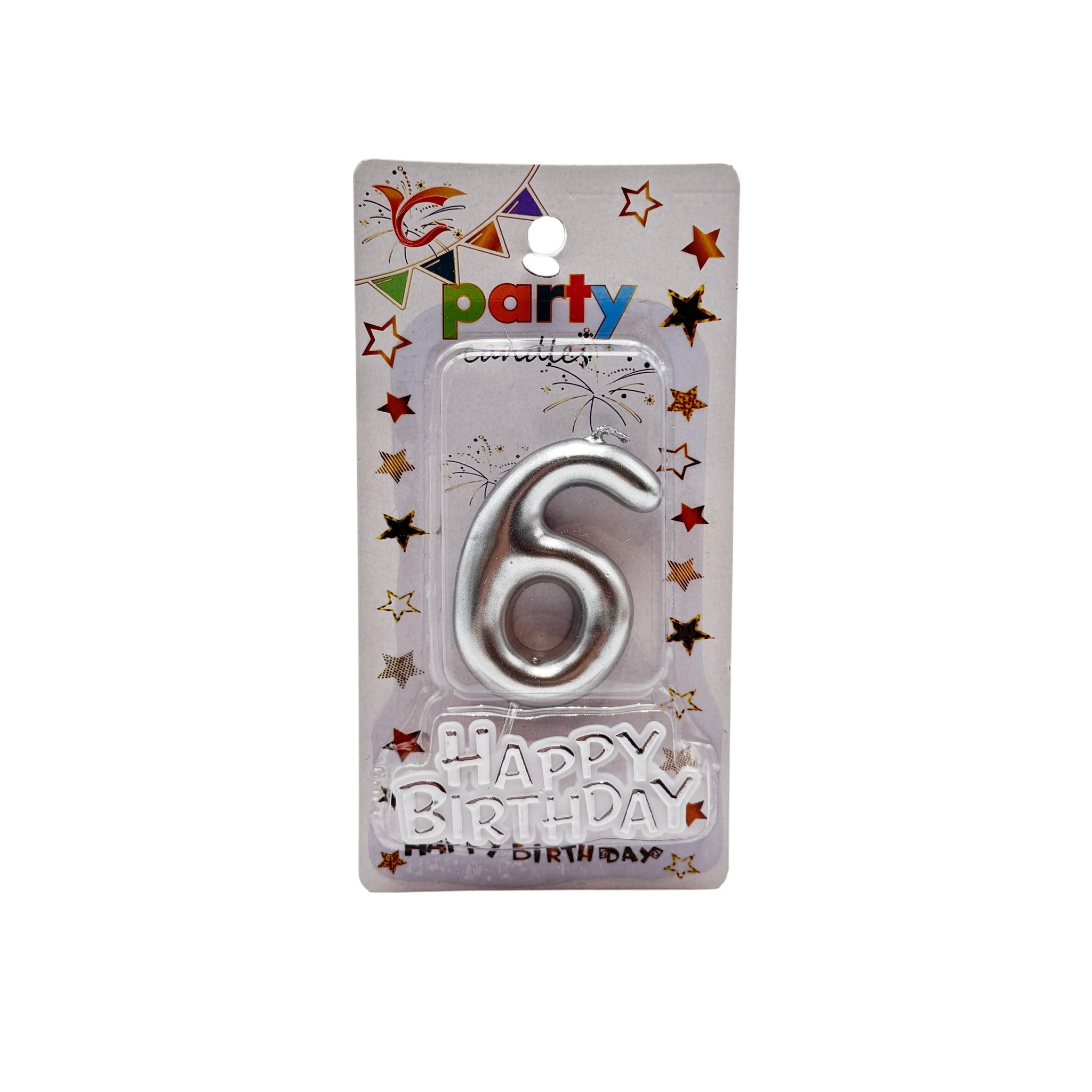 Cake Accessories Candle Silver