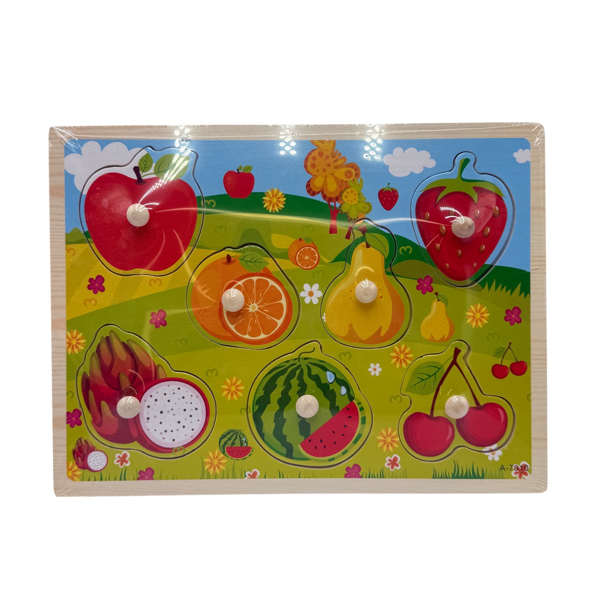 Hk Pegged Puzzles Plastic Multicolor 5x5x5 CM Wooden Toys Fr