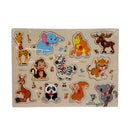 Hk Pegged Puzzles Plastic Multicolor 5x5x5 CM Wooden Toys An