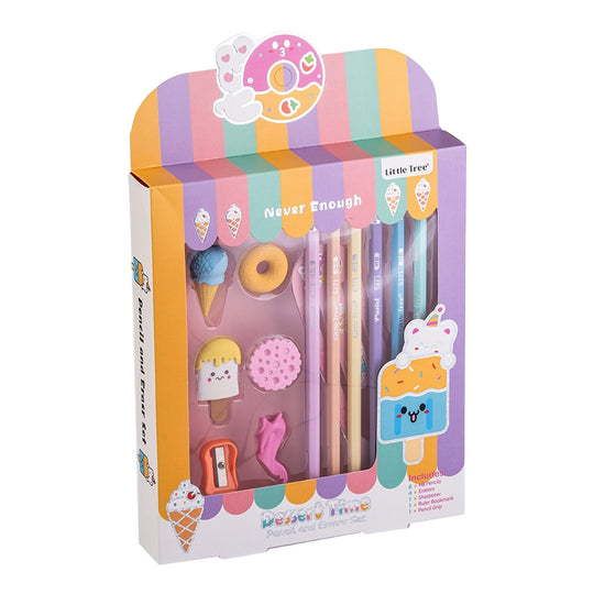 Pencil and Eraser Set 12 pcs