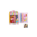 Hk Pencil Plastic Multicolor 5x5x5 CM Pencil and Eraser Set