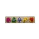 Wooden Stacking and Sorting Toy Plastic Multicolor 5 CM 3+
